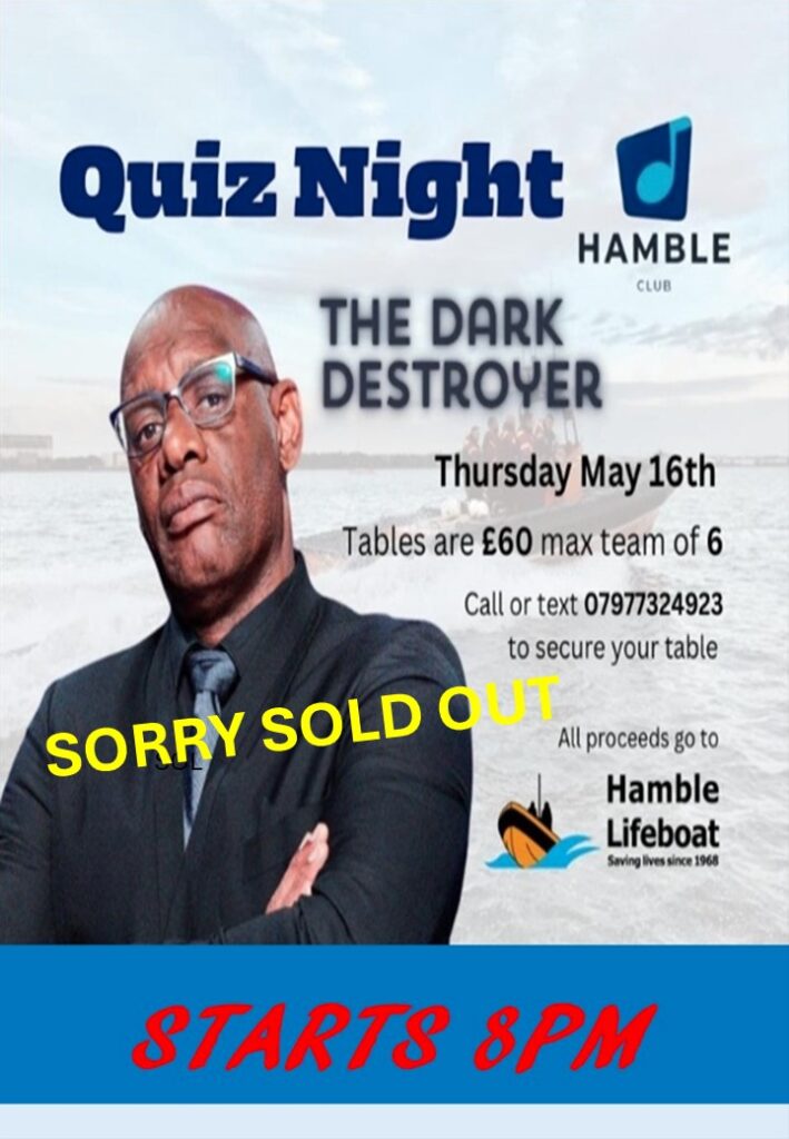 Quiz night with the Dark Destroyer (SOLD OUT)