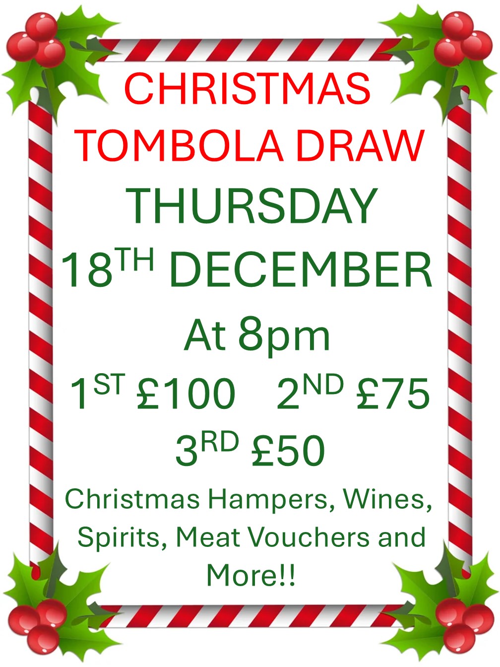 Christmas Tombola Draw