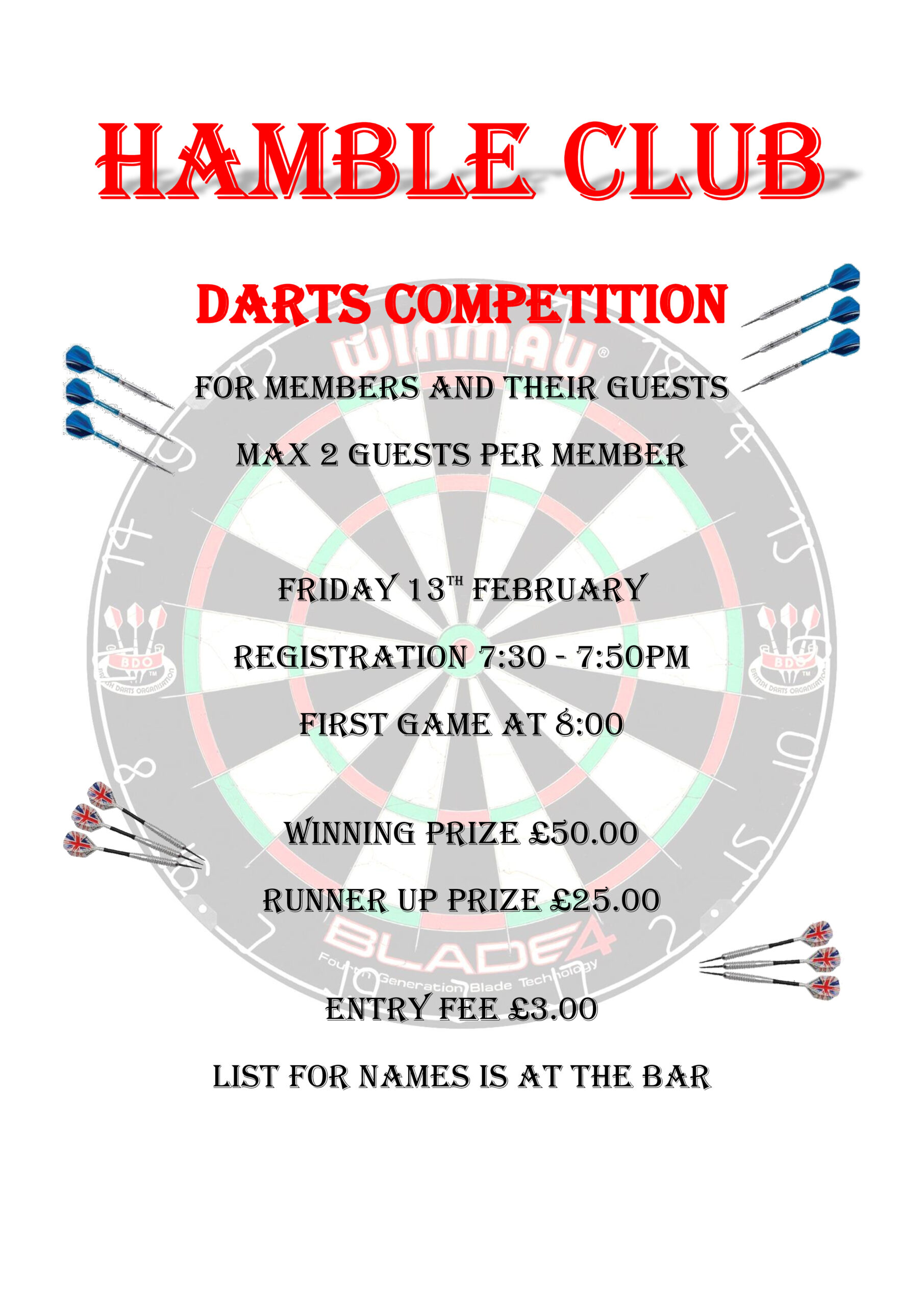 Darts Competition