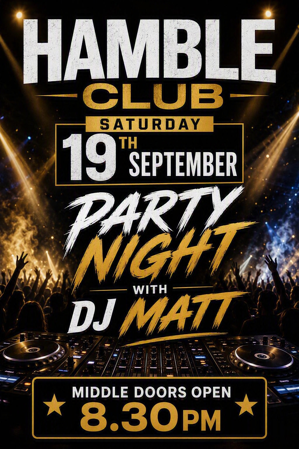 Saturday 19th September
