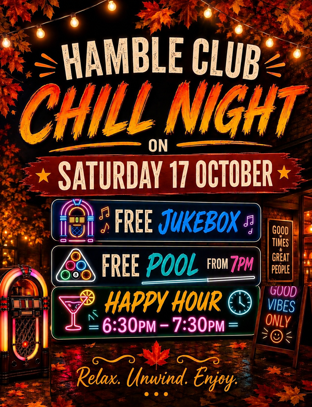 Saturday 17th October