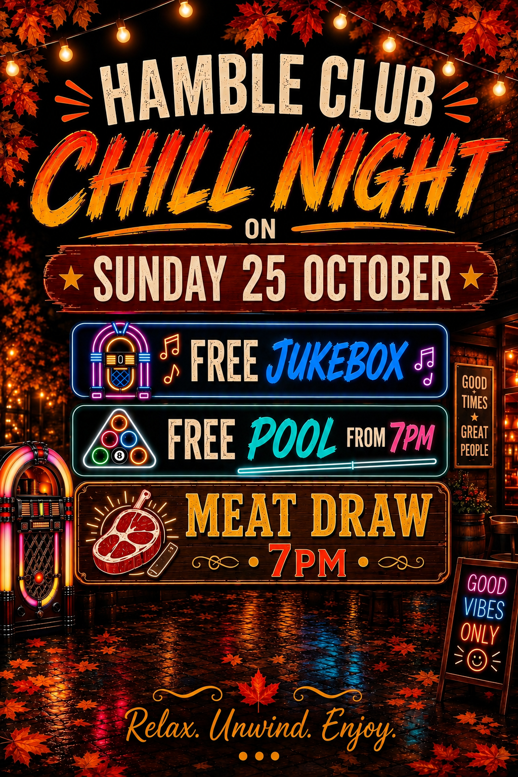 Sunday 25th October